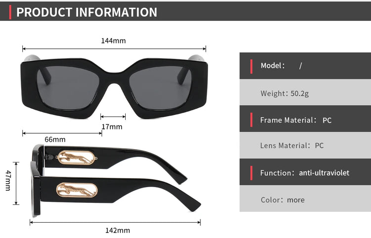 Rayvn Oversized Irregular Cat Eye UV400 Sunglasses