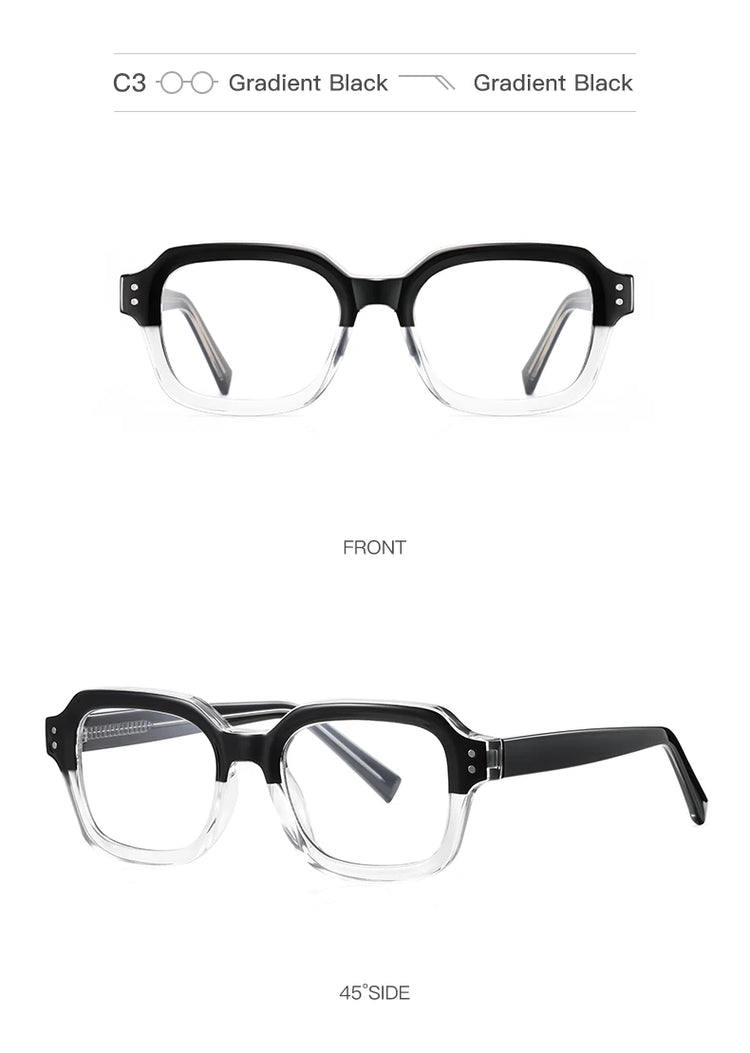 NELSON UNISEX RECTANGLE FRAME ANTI BLUE LIGHT GLASSES