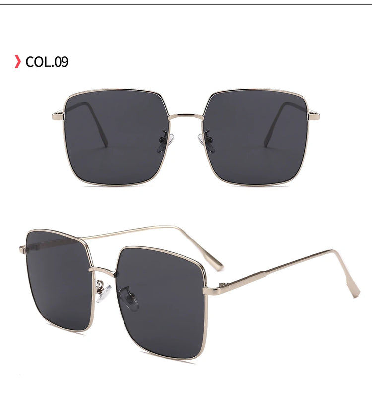 Cheryl-Lynn Oversized Women's Square Frame Gradient UV400 Sunglasses