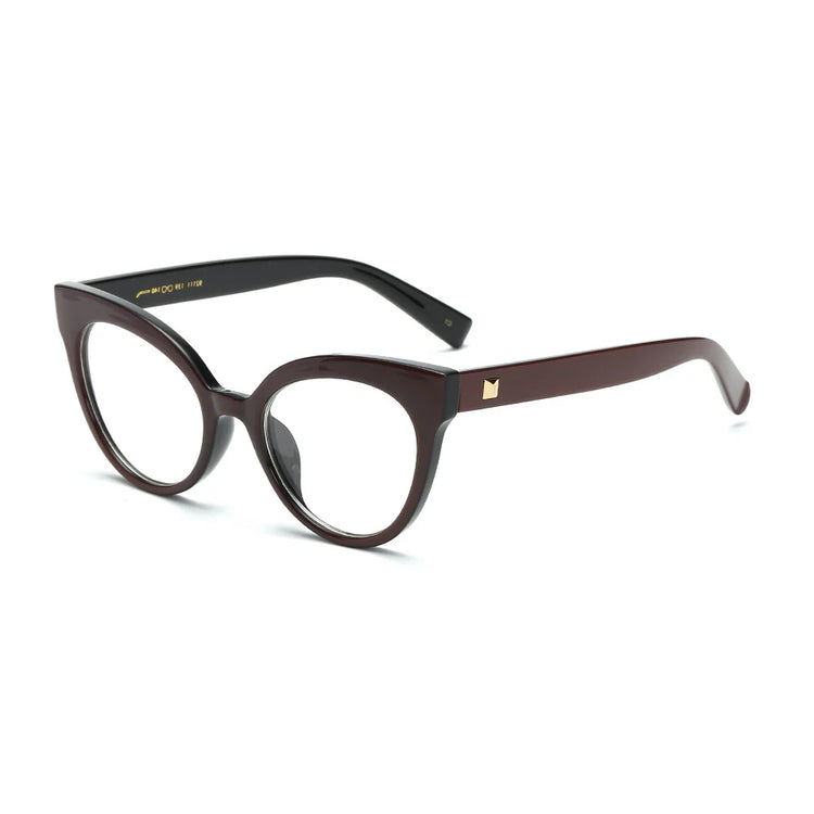 PEARL WOMEN'S FASHION OPTICAL CAT EYE FRAME GLASSES