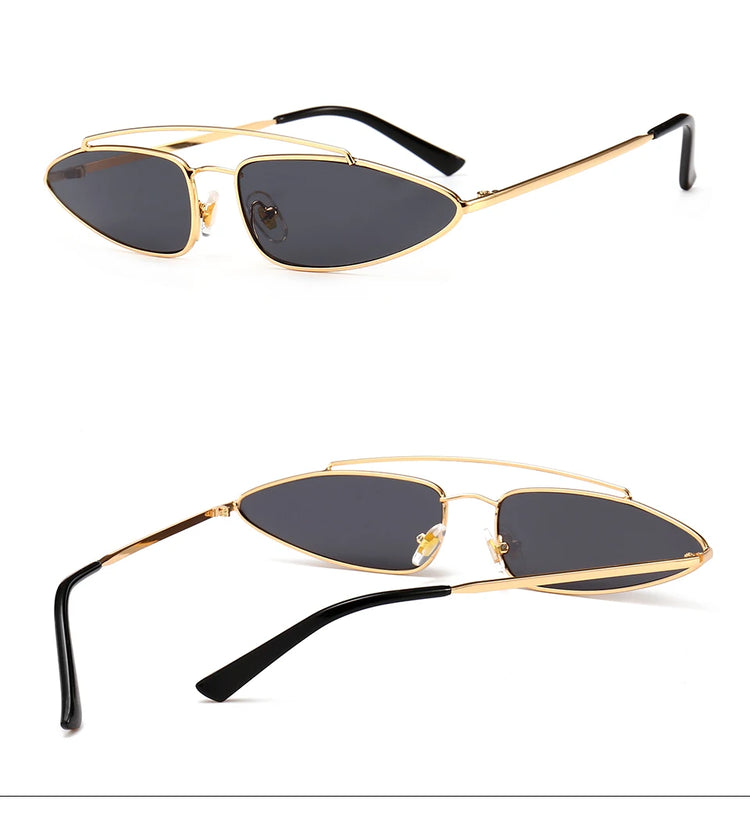 Verve Womens UV400 Metal Frame cat Eye Sunglasses