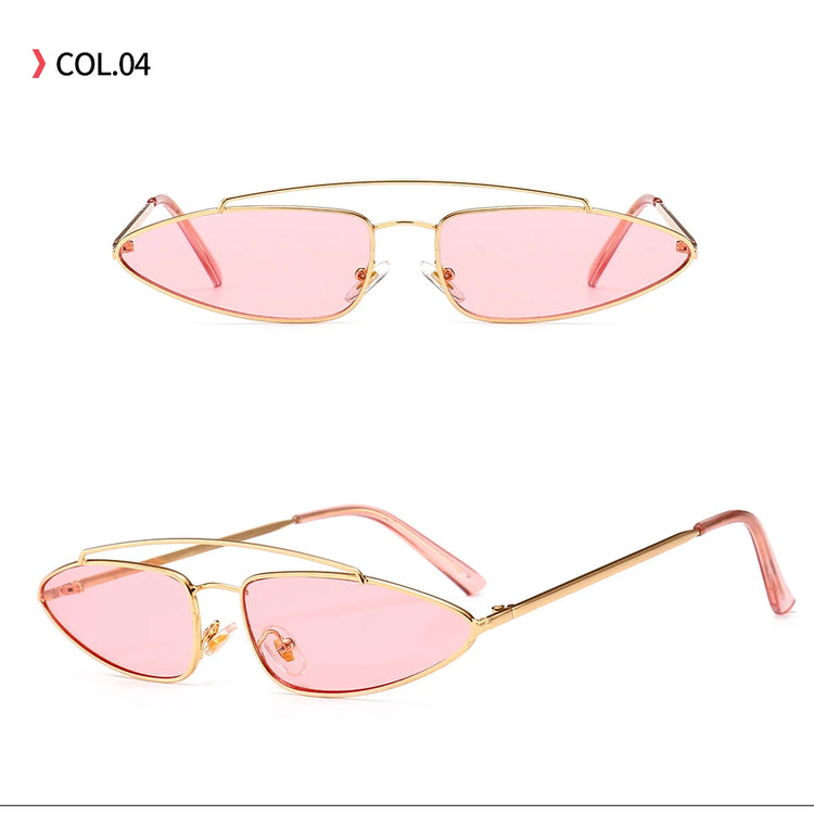 Verve Womens UV400 Metal Frame cat Eye Sunglasses