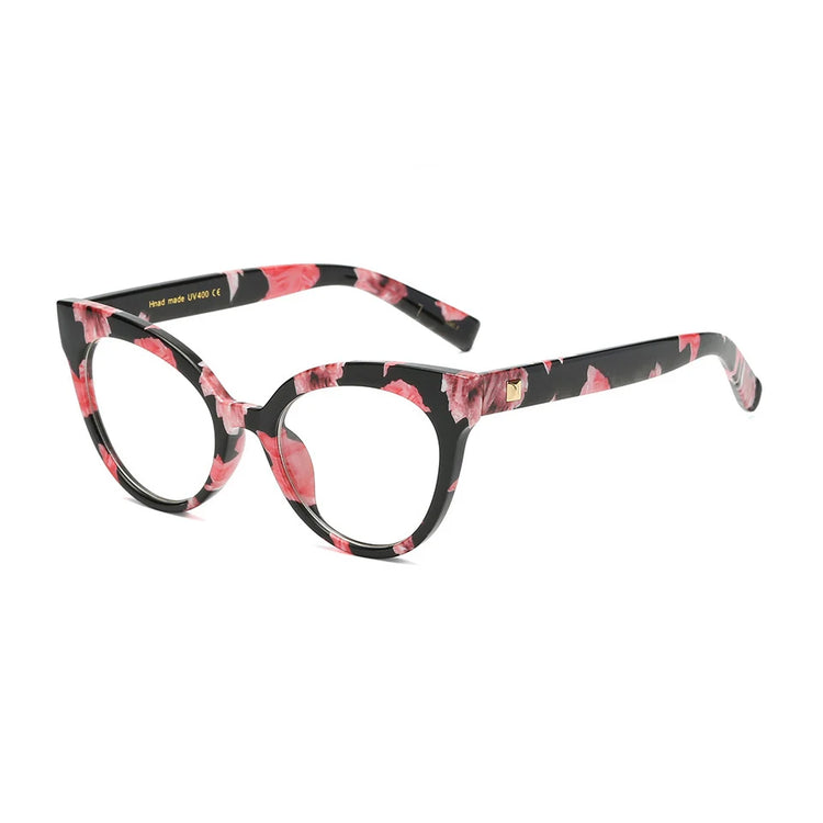 PEARL WOMEN'S FASHION OPTICAL CAT EYE FRAME GLASSES