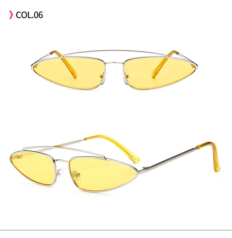 Verve Womens UV400 Metal Frame cat Eye Sunglasses