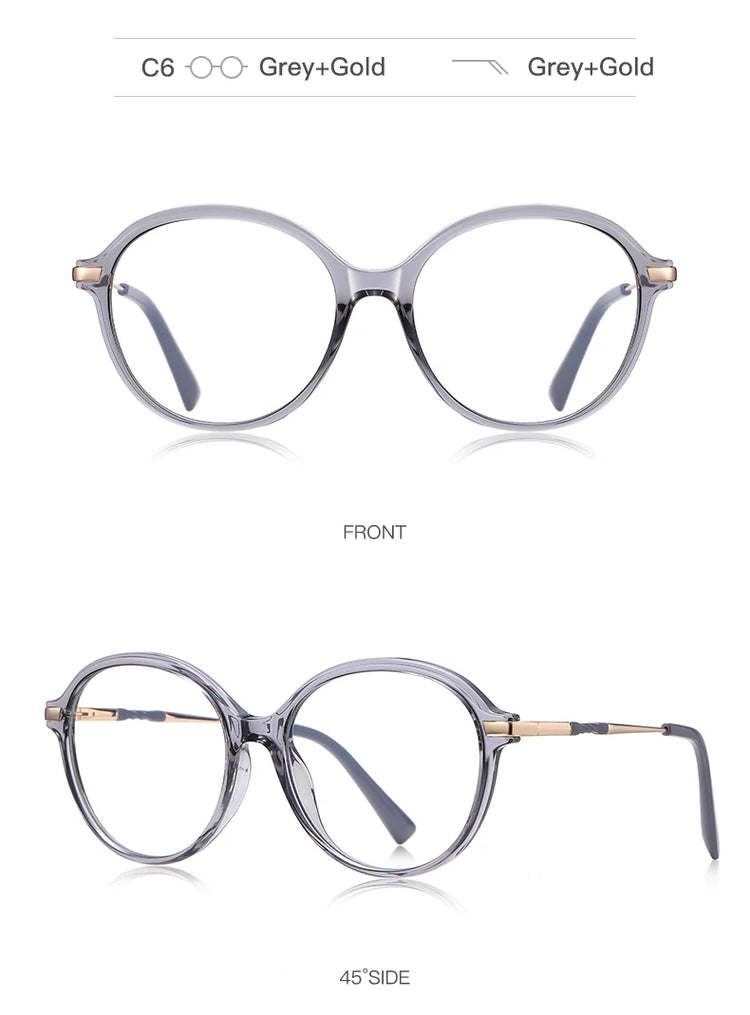OLIVIA OVAL ANTI-BLUE LIGHT BLOCKING GLASSES