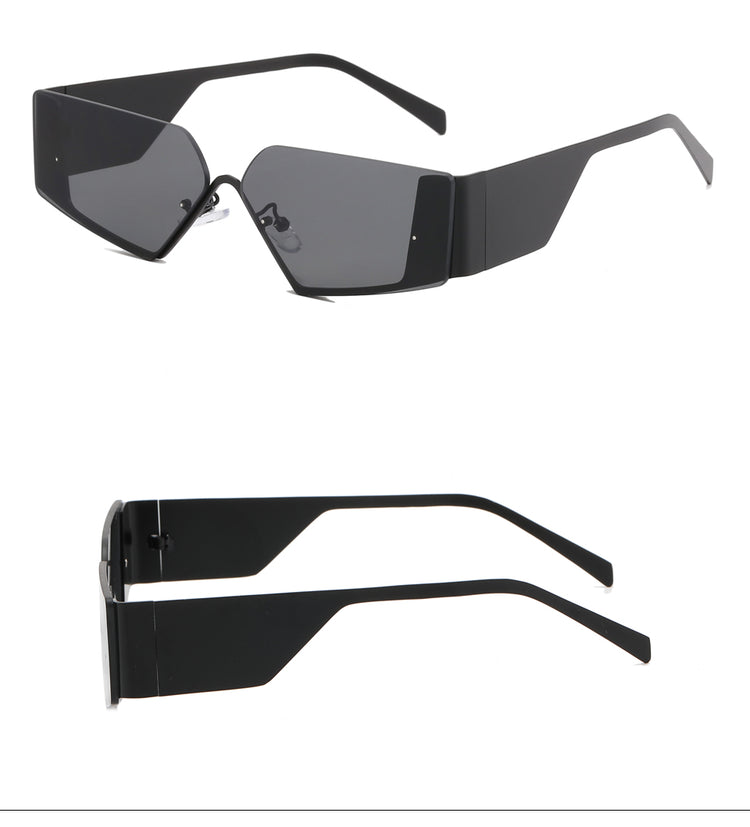 CASSIDY UNISEX RIMLESS NARROW GRADIENT LENS SUNGLASSES