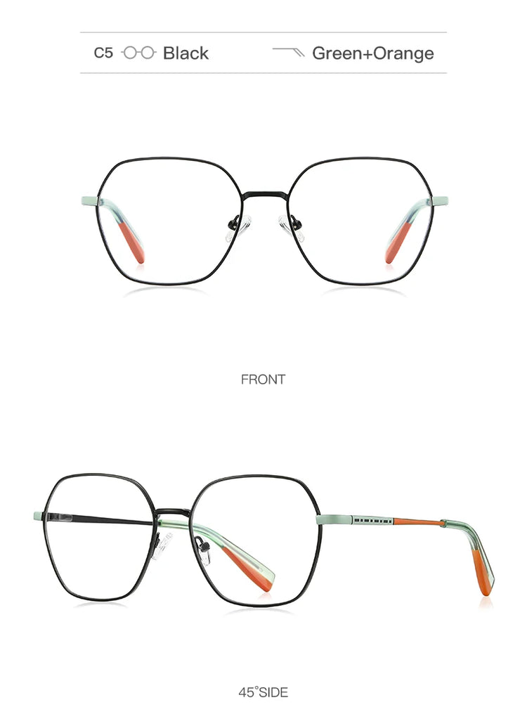 DEON UNISEX POLYGON ANTI BLUE LIGHT GLASSES