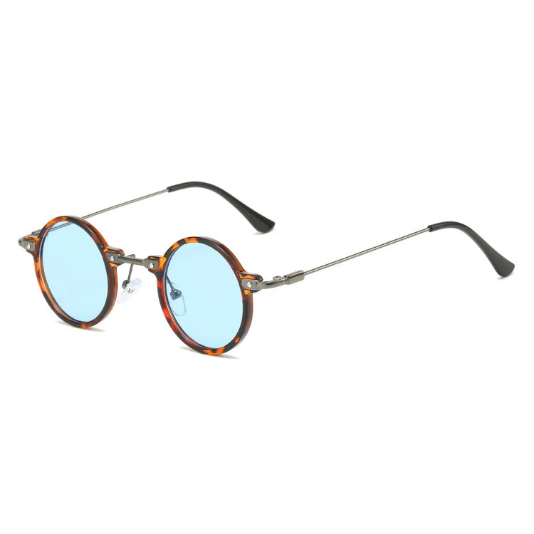 WILLIAM UNISEX RETRO METAL ROUND FRAME UV400 SUNGLASSES