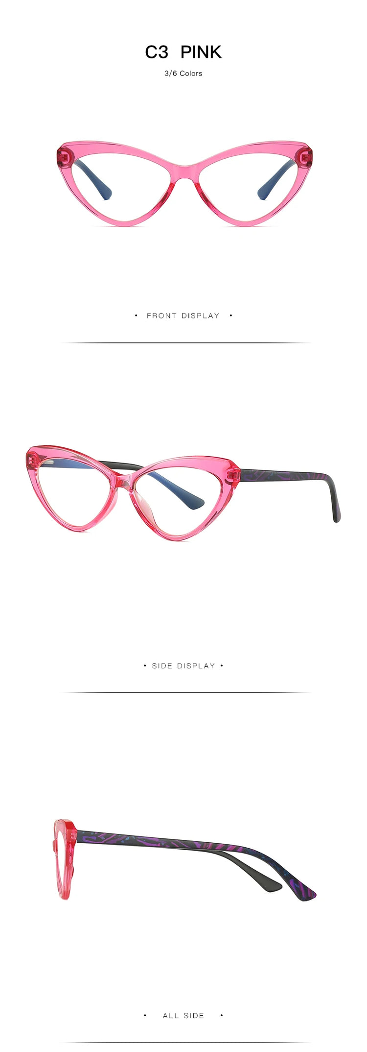 SHERENE WOMENS CAT EYE FRAME ANTI BLUE LIGHT BLOCKING GLASSES