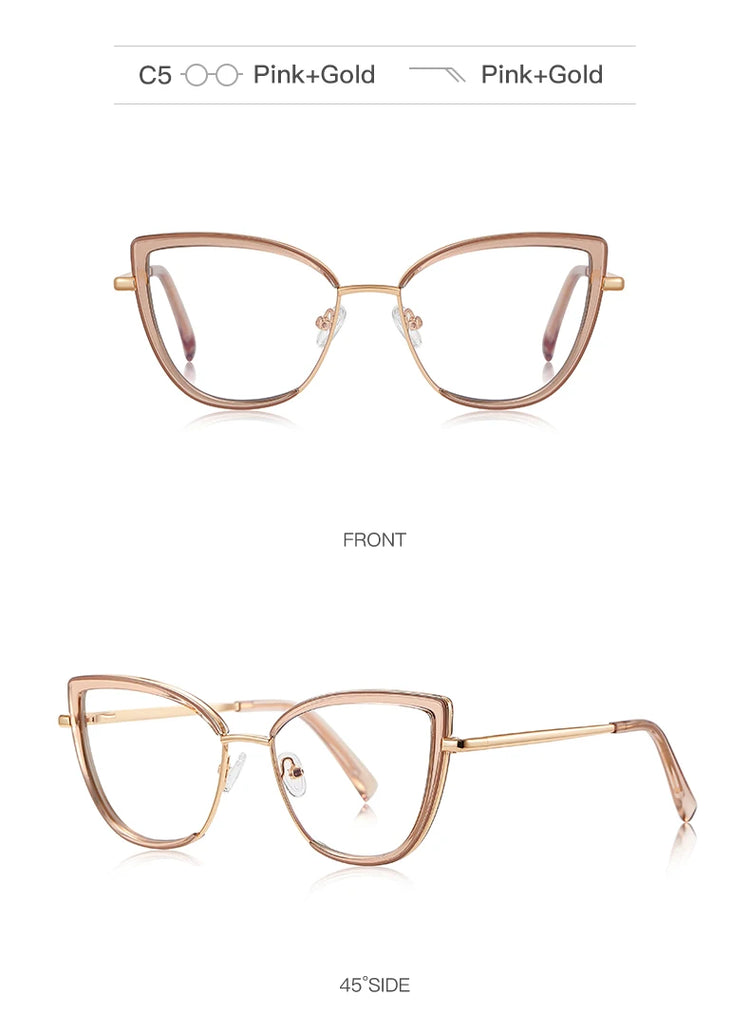 Stella Womens Cat Eye  Anti Blue Light Blocking Glasses