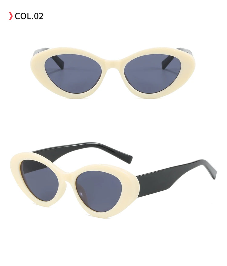 Solstice Women's UV400 Two-Tone Cat Eye Frame Sunglasses