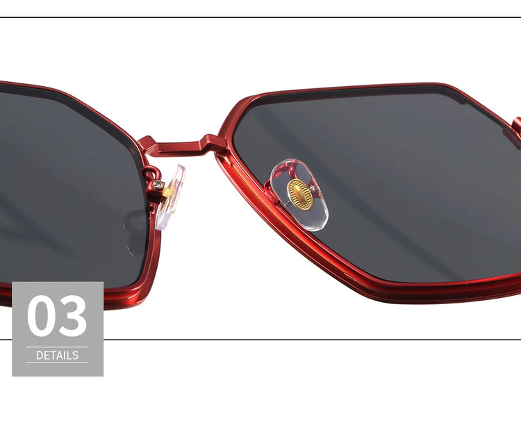 SOPHIA WOMEN'S OVERSIZED UV400 SQUARE FRAME SUNGLASSES