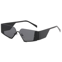 CASSIDY UNISEX RIMLESS NARROW GRADIENT LENS SUNGLASSES