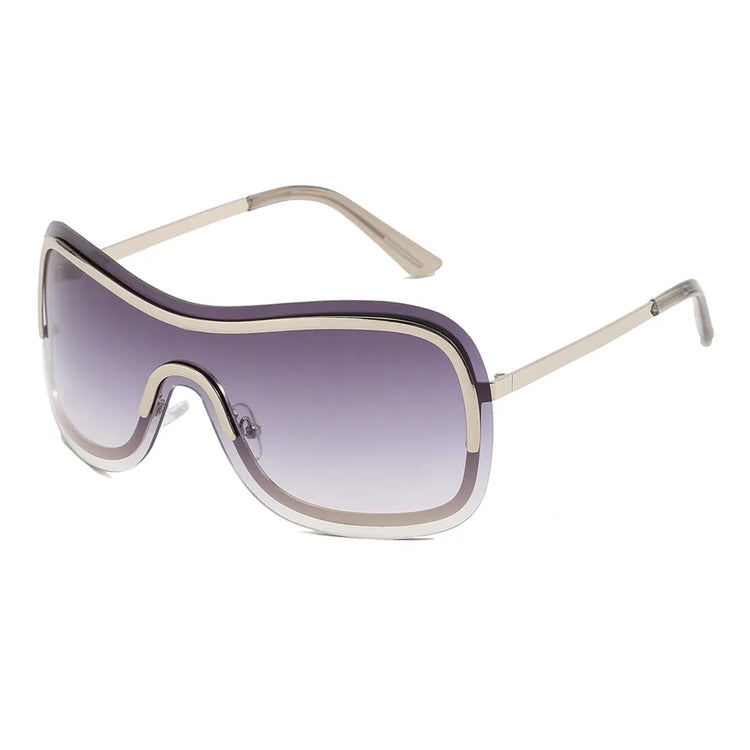 MURRAY UNISEX OVERSIZED RIMLESS Y2K SUNGLASSES