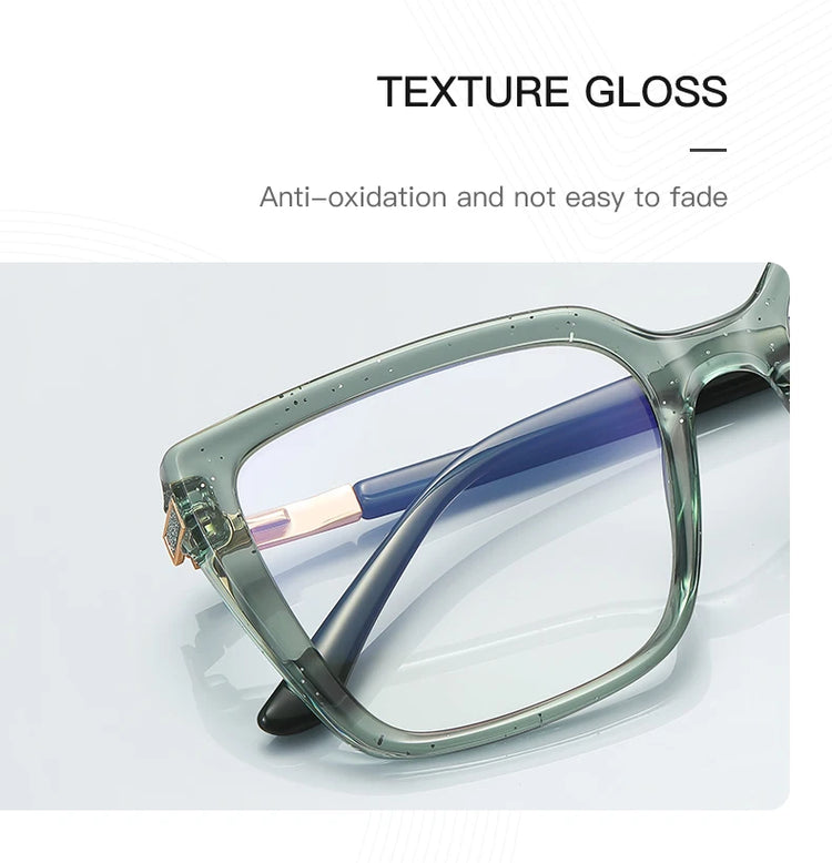 Polaris Womens Square Frame Anti Blue Light Blocking Glasses