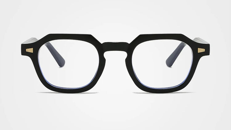 CURTIS UNISEX THICK POLYGON FRAME ANTI-BLUE LIGHT GLASSES