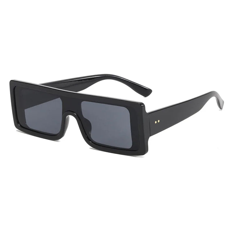 TOKYO UNISEX FLAT-TOP RECTANGULAR FRAME UV400 SUNGLASSES