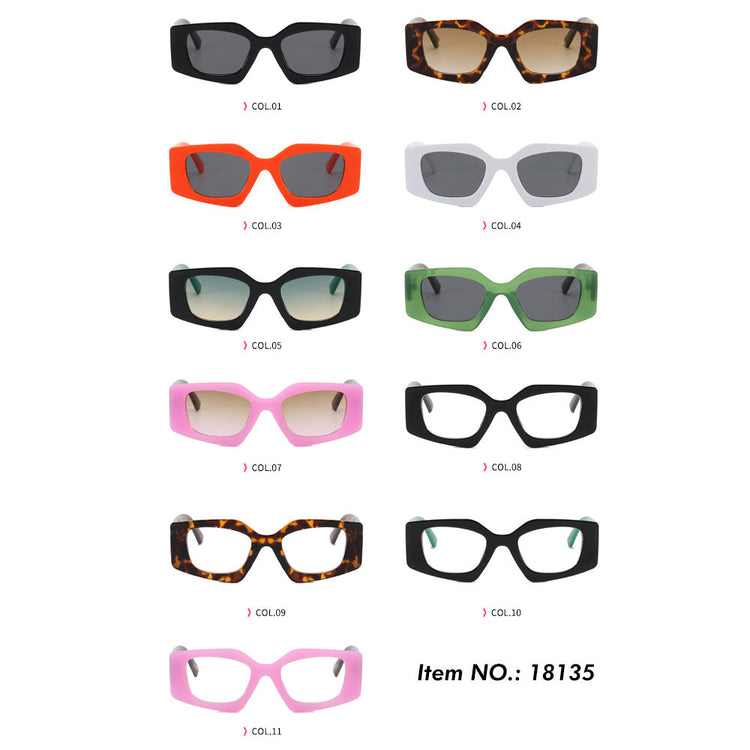 Rayvn Oversized Irregular Cat Eye UV400 Sunglasses