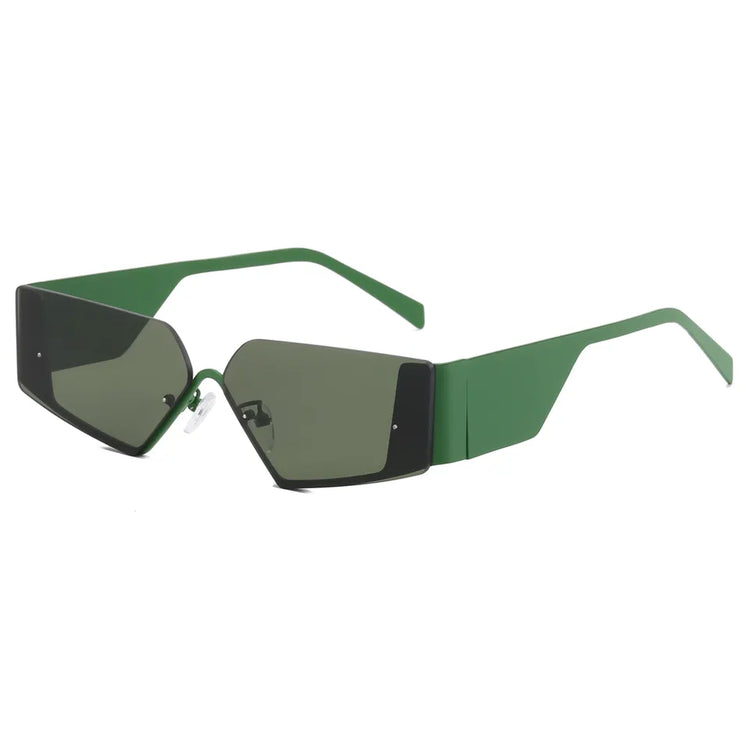 CASSIDY UNISEX RIMLESS NARROW GRADIENT LENS SUNGLASSES