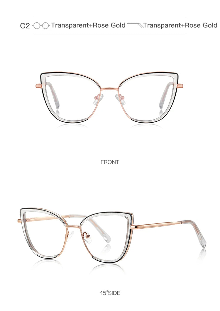 Stella Womens Cat Eye  Anti Blue Light Blocking Glasses