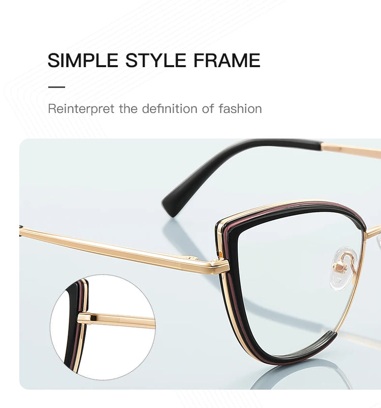 Stella Womens Cat Eye  Anti Blue Light Blocking Glasses