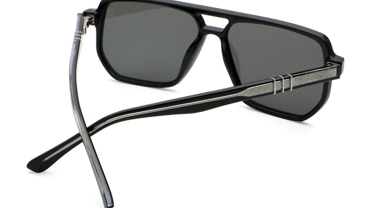 Dash Unisex Retro Square Frame UV400 Aviator Sunglasses