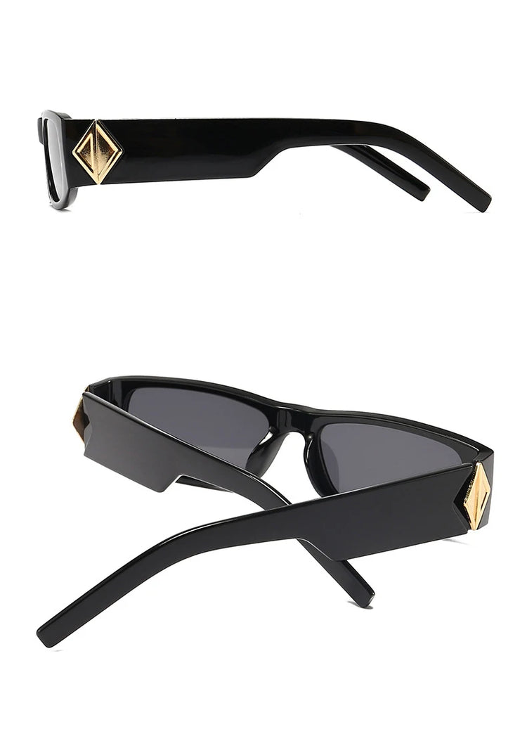 EGYPT UNISEX RETRO RECTANGULAR FRAME UV400 SUNGLASSES