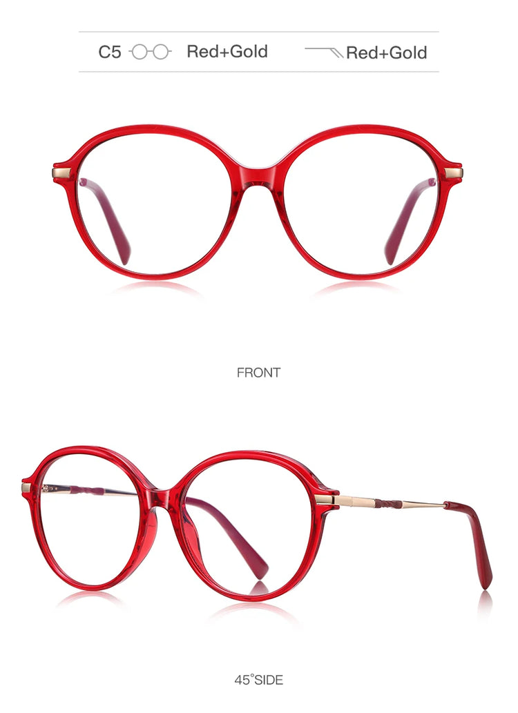 OLIVIA OVAL ANTI-BLUE LIGHT BLOCKING GLASSES
