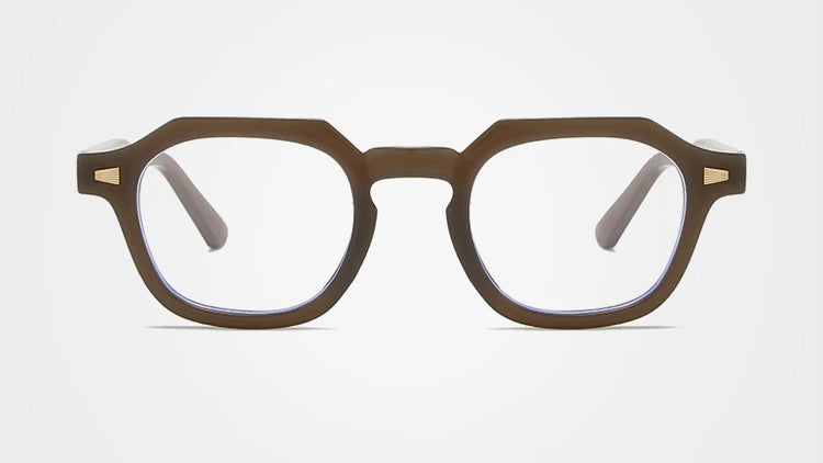 CURTIS UNISEX THICK POLYGON FRAME ANTI-BLUE LIGHT GLASSES