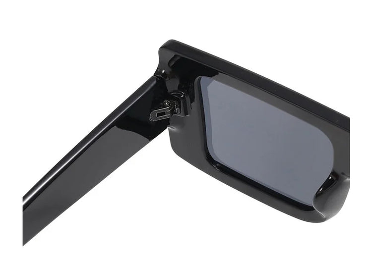 TOKYO UNISEX FLAT-TOP RECTANGULAR FRAME UV400 SUNGLASSES