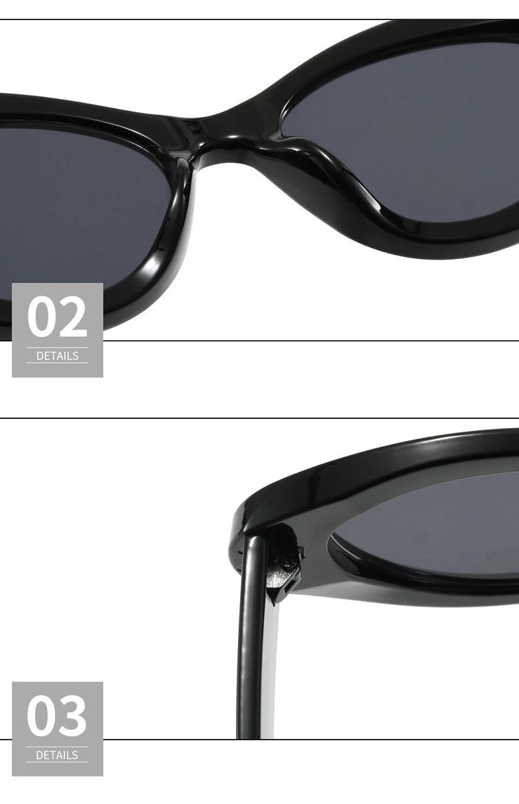 Solstice Women's UV400 Two-Tone Cat Eye Frame Sunglasses