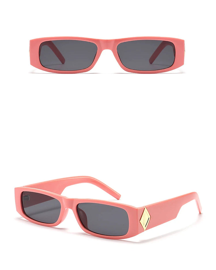 EGYPT UNISEX RETRO RECTANGULAR FRAME UV400 SUNGLASSES