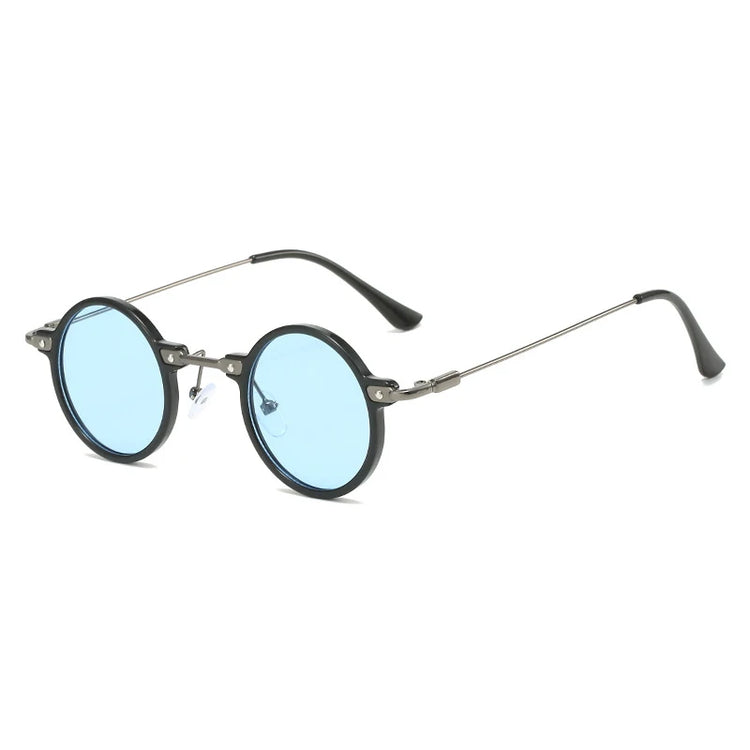 WILLIAM UNISEX RETRO METAL ROUND FRAME UV400 SUNGLASSES