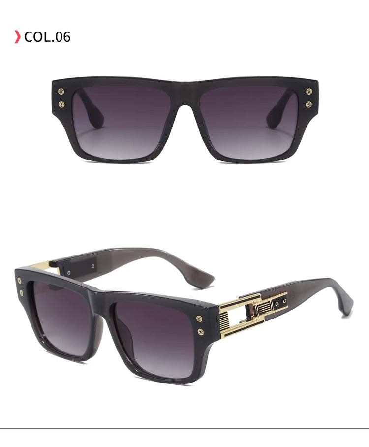 Rio Gradiant Unisex Retro Square Frame Sunglasses