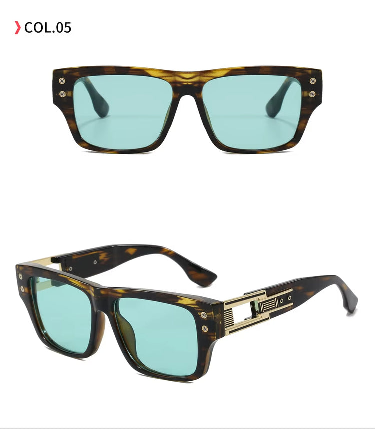 Rio Gradiant Unisex Retro Square Frame Sunglasses