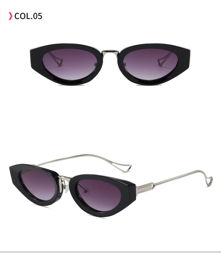 Monaco Womens Narrow Oval Frame UV400 Sunglasses