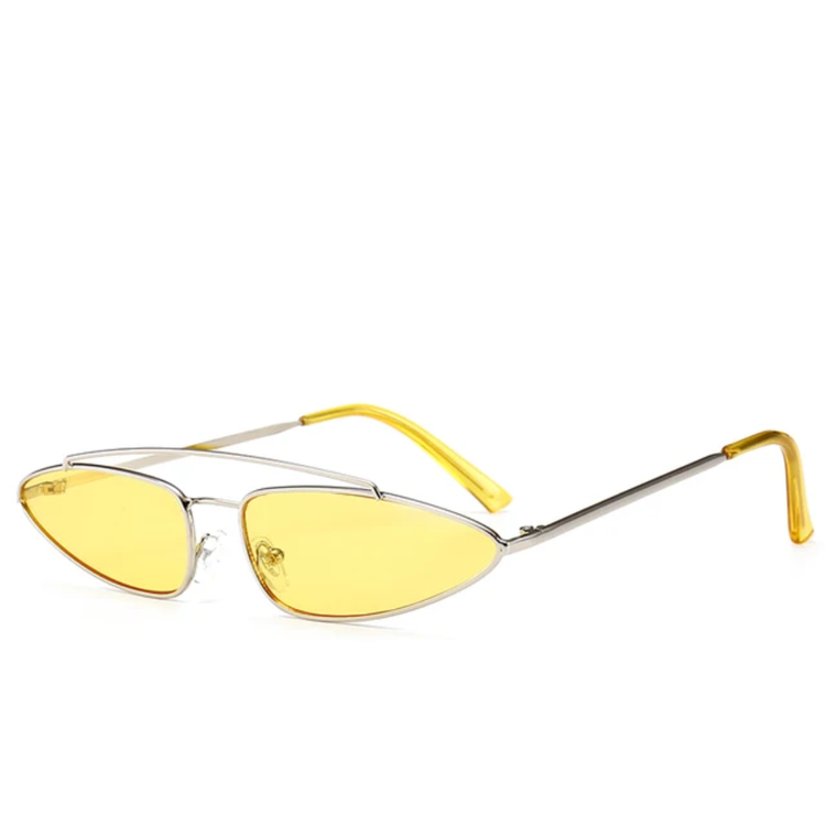 Verve Womens UV400 Metal Frame cat Eye Sunglasses