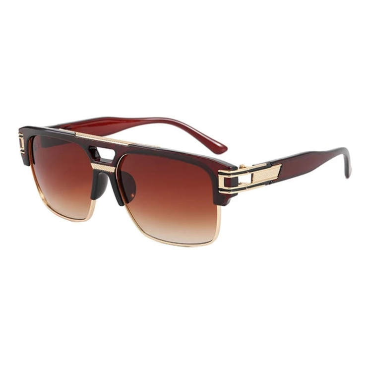 Axel Men's Half-Rim UV400 Sunglasses