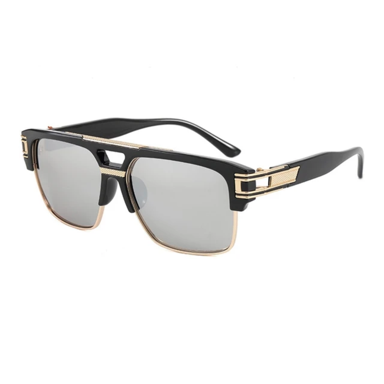 Axel Men's Half-Rim UV400 Sunglasses