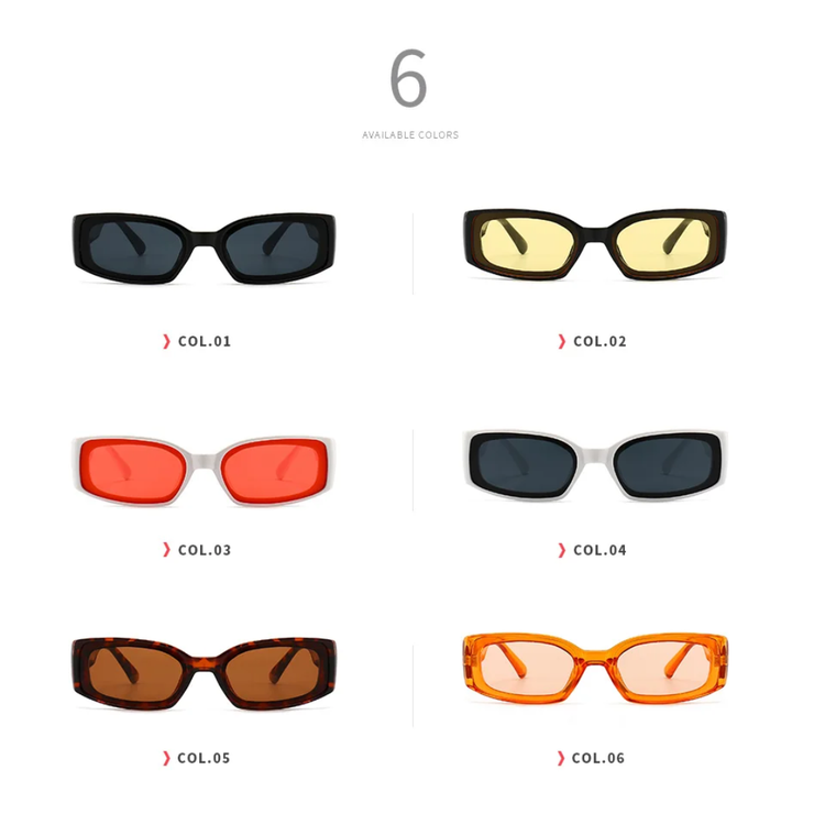 Canyon Unisex UV400 Rectangular Frame Sunglasses