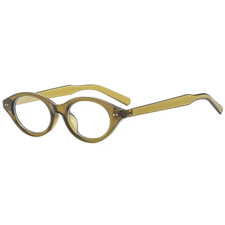 Ember Womens Small Oval Frame Anti-Blue Light Blocking Glasses