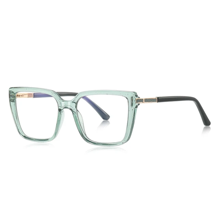 Polaris Womens Square Frame Anti Blue Light Blocking Glasses