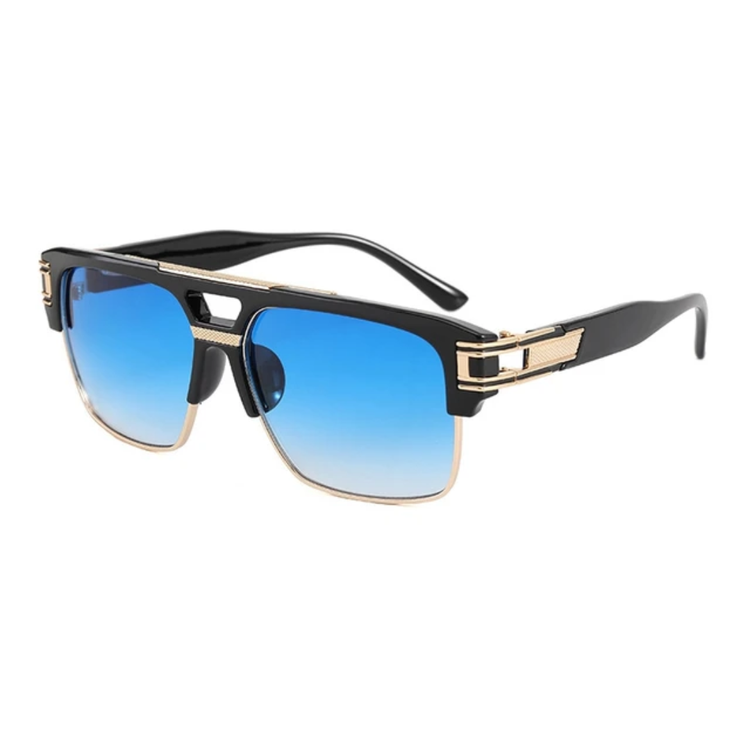 Axel Men's Half-Rim UV400 Sunglasses
