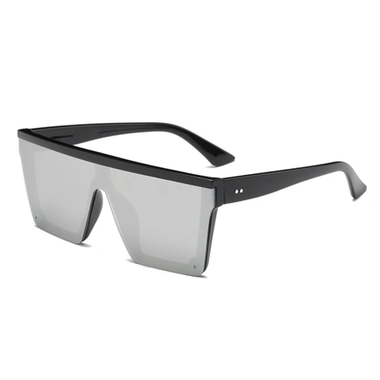 Blaze Unisex Oversized Flat Top Retro UV400 Sunglasses