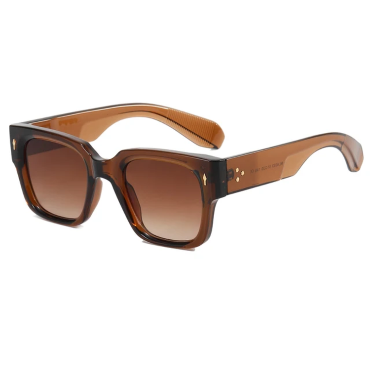 Peter Unisex Square Frame UV400 Sunglasses