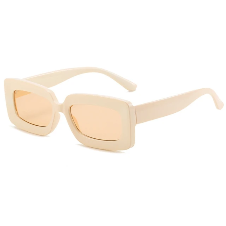 Aurora Women's Rectangular Retro Candy Colored UV400 Sunglasses