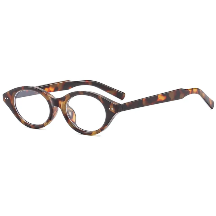 Ember Womens Small Oval Frame Anti-Blue Light Blocking Glasses