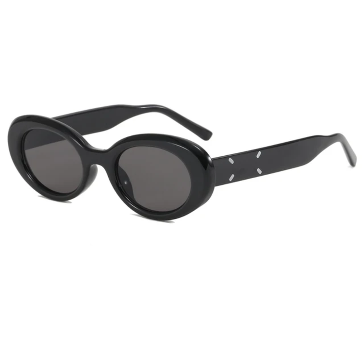Iris Women's Small Retro Oval Frame UV400 Sunglasses