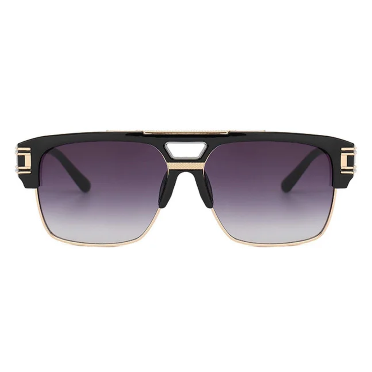 Axel Men's Half-Rim UV400 Sunglasses