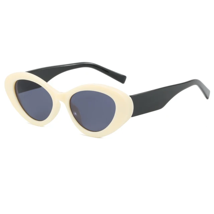 Solstice Women's UV400 Two-Tone Cat Eye Frame Sunglasses